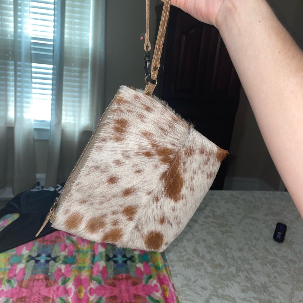 Myra bag cowhide wristlet